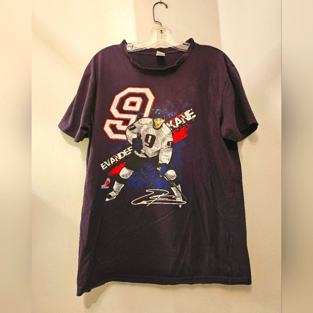 Vintage Evander Kane NHLPA Graphic T-shirt | Size Large